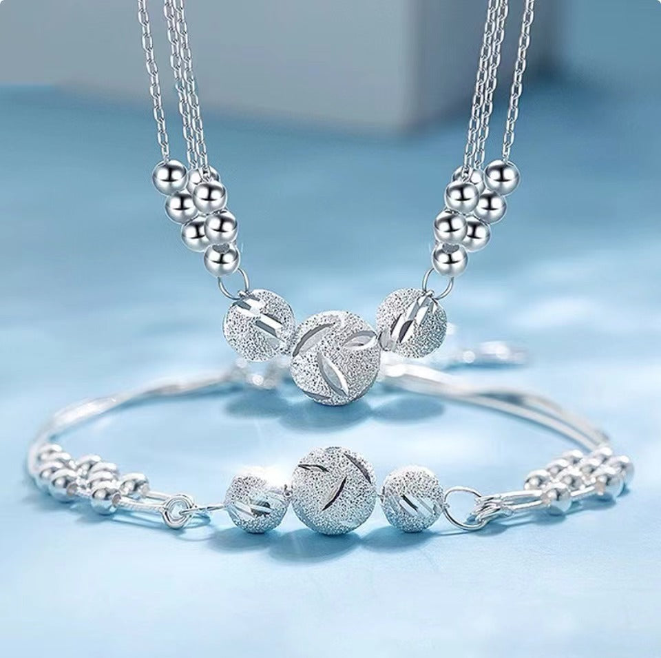 🔥【Compra 1 y llévate 1 gratis】🔥✨Collar ligero y lujoso + pulsera de cuentas de la suerte