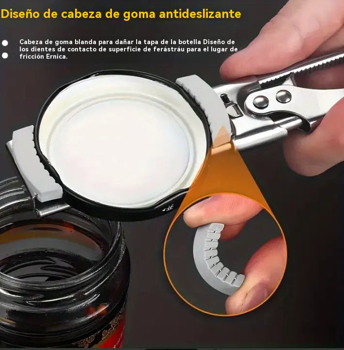⏰⏰¡Oferta por tiempo limitado!🔥🥫Abridor de botellas multifuncional de acero inoxidable