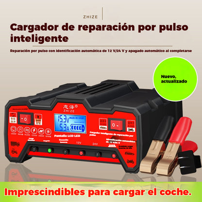 🔥🚗Cargador de batería de automóvil 12V24V voltios cargador automático de batería de motocicleta de cobre puro tipo de reparación completamente inteligente