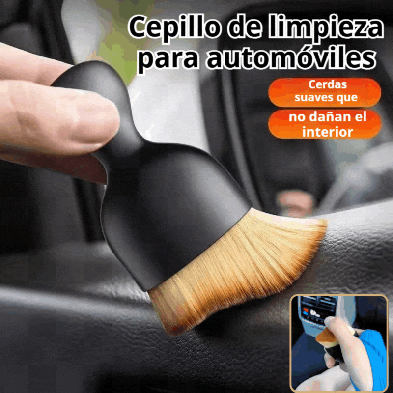 👍【Paquete de 4】Cepillo para limpiar y quitar el polvo del interior del automóvil de alta calidad