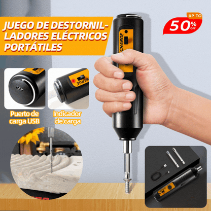 🔥🪛Juego de destornilladores eléctricos portátiles🧰