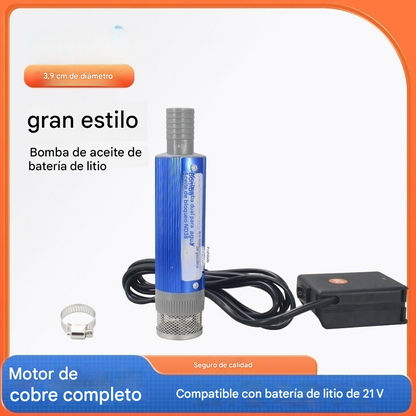 💥🔥Nueva bomba de aceite con batería de litio Denaqi, 21 V, bomba de aceite y agua de doble uso, batería de litio