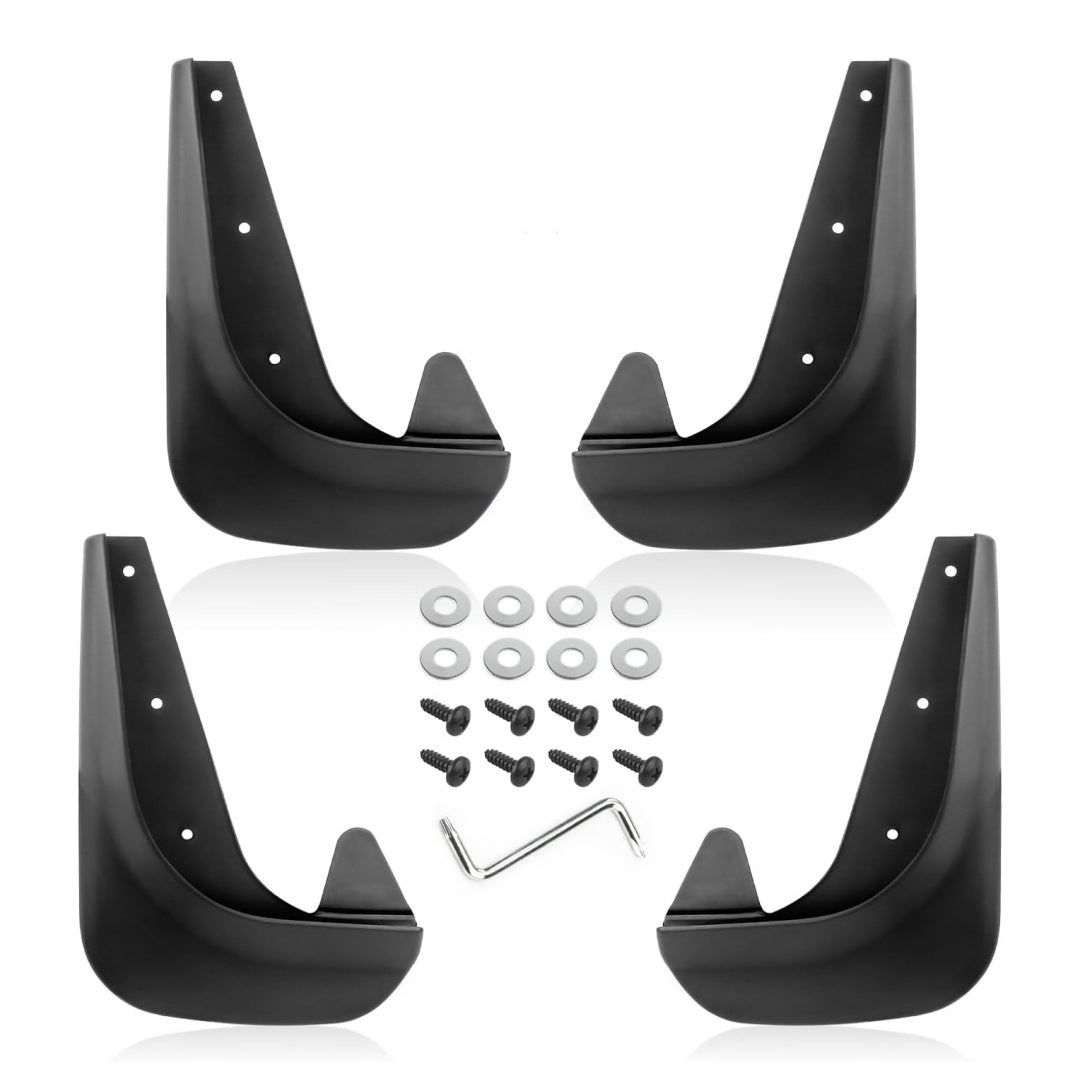 【Juego de 4 piezas con herramientas de instalación】Guardabarros para ruedas delanteras y traseras de coche, accesorios exteriores universales para guardabarros de rueda de coche