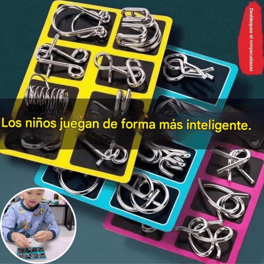 【Compre 1 juegos y obtenga 2 juegos gratis】Juguetes educativos para niños, hebilla de inteligencia