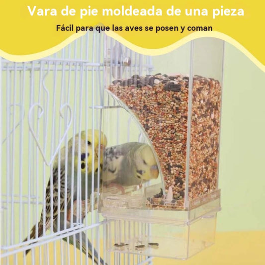Comedero automático para pájaros sin derrames
