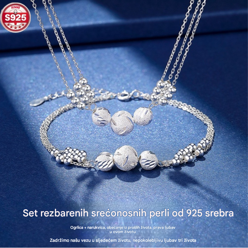 🔥【Compra 1 y llévate 1 gratis】🔥✨Collar ligero y lujoso + pulsera de cuentas de la suerte